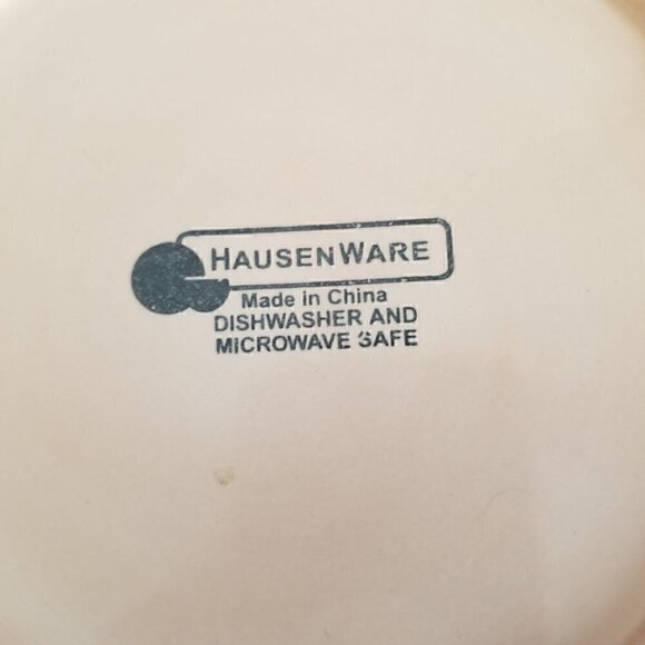 Mid-Century Hausenware Twist Orange Dinner Plate - Picture 5 of 6